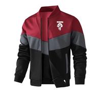 DHUAOPCK Chaqueta entretiempo hombre Para FOR THE HOR-DE, Ideal para entretiempo, ideal para el uso diario, excursiones y temporada media, perfecta(Red,L)
