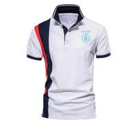 DHUAOPCK Polos hombre Para FOR THE HOR-DE, Slim Fit Camiseta Deporte Golf Poloshirt, Ideal para viajes informales, ropa ligera, Exteriores(White,XXL)