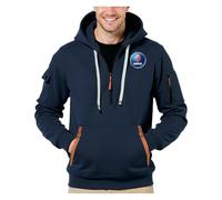 DHUAOPCK Sudadera con capucha y cremallera hombre Sc A. B, Ligero y transpirable todo el día, Per tempo libero, viaggio e quotidianità, Versátil(NavyBlue,XXL)