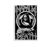 DHUQWEYWQEB Napalm Death2 - Póster de pared con cubierta de lienzo vintage estético, decoración del hogar para sala de estar, dormitorio, 50 x 75 cm, estilo sin marco