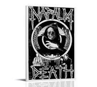 DHUQWEYWQEB Napalm Death2 - Póster decorativo para pared, diseño vintage, estético, decoración del hogar, sala de estar, dormitorio, 20 x 30 cm, estilo marco