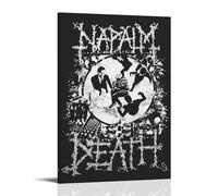 DHUQWEYWQEB Napalm Death3 - Póster decorativo para pared, diseño vintage, estético, decoración del hogar, sala de estar, dormitorio, 30 x 45 cm, estilo marco