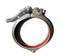 DHVIJA Abrazadera de tubo ajustable Abrazadera de manguera Abrazadera de tubo de liberación rápida Abrazadera de conducto redondo Abrazadera de tubo rápido Acero inoxidable/galvanizado 80-300 mm joyou