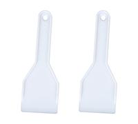 DHWEKU 2 Pcs De Congelador Rascador De Hielo, Descongelador De Plástico Pala De Hielo Nevera-Aplicar para para Cocina Casera (Blanco)