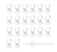 DHWEKU 20 pcs ventosas para cristal ventosas con gancho Ventosa Acuario Ventosa aerolínea Tubo de Copa de succión para Acuario peceras de cristal