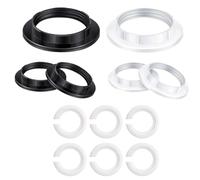DHWEKU 6 Pieza Anillos Adaptadores E27 a E14 Convertidor,Anillos Convertidores de Plástico, para Pantalla de Lámpara+6 Pieza Convertidor de Anillo Portalámparas E14,Anillo E14 Lámpara Portalámparas
