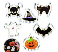 DHWEKU 6 Piezas Moldes Galletas Halloween Cortadores Galletas Halloween, Hallowen, Cortapastas Hallowe en, Moldes Reposteria, Mol des Para De Galletas Hallo ween