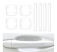 DHWEKU 8 Piezas Protector de Manija de Puerta de Coche, Protector de Arañazos para Manijas de Puerta, Adhesivo Películas Protectoras para Manijas de Coche, Protectores para Manilla de Coche