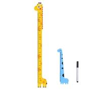 DHWEKU Gráfico de Altura,Gráficos de Crecimiento Altura, Medidor Niños Pared Adhesivo,Tabla de Crecimiento de la Altura del Bebé,Tabla de Altura para Bebé Dormitorio Decoración,Con bolígrafo y regla