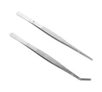DHWEKU Pinzas de Precisión, 2 Piezas de Acero Inoxidable con Puntas Dentadas, 14 cm, para Cocina, Jardinería e Industrial