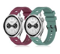 DHWGang 2 Piezas Pulseras de Silicona Compatibles con Xiaomi Watch S4/S3/S1/S1 Active, Correa de Repuesto para Reloj Inteligente MiWatch S3, MI Watch S4 Sport Band, 22mm