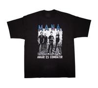 DHXKLCF VTG Mana Amar Es Combatir Cotton All Size Unisex ShirtBlackS