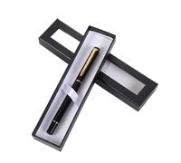 DHYUACN Caja De Madera para BolíGrafos 20 Estuches Transparentes for lápices de Gel, Ideales for Regalo o joyería. Incluye Ventana Transparente