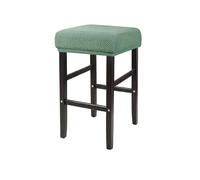 DHYUACN Funda para Puff Funda Cuadrada for Silla y Taburete, Fundas elásticas de Jacquard for Barra, protección Asiento Color sólido, decoración del hogar, 1/4 Uds(Color 7,Color1)