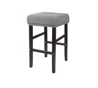 DHYUACN Funda para Puff Funda Cuadrada for Silla y Taburete, Fundas elásticas de Jacquard for Barra, protección Asiento Color sólido, decoración del hogar, 1/4 Uds(A3 Light Grey,Color1)