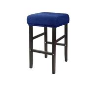 DHYUACN Funda para Puff Funda Cuadrada for Silla y Taburete, Fundas elásticas de Jacquard for Barra, protección Asiento Color sólido, decoración del hogar, 1/4 Uds(Color 10,4PCS)