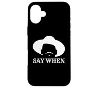 Di cuándo - Wild Western Doc Holliday Cowboy Outlaw Bigote Carcasa para iPhone 16 Plus