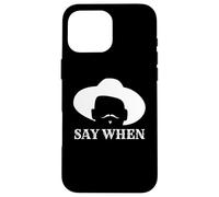 Di cuándo - Wild Western Doc Holliday Cowboy Outlaw Bigote Carcasa para iPhone 16 Pro MAX