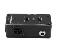 DI Effect Pedal Interfaz XLR Multifuncional para Guitarra y bajo con Control de Ganancia y Carcasa de Metal