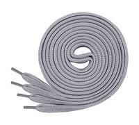 Di Ficchiano 2 pares de cordones planos gris para zapatillas y zapatillas deportivas I cordones elásticos I cordones grises - 12 mm de ancho - Color: gris - Longitud 140 cm