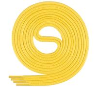 Di Ficchiano Cordones redondos encerados amarillos, cordones de 2 a 4 mm de diámetro para zapatos de negocios, zapatos de traje y zapatos de cuero, color: amarillo, longitud: 150 cm