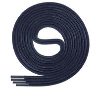 Di Ficchiano Cordones redondos encerados, color azul oscuro, cordones, diámetro 2-4 mm, para zapatos de negocios, zapatos de traje y zapatos de cuero, color: azul marino, longitud: 150 cm