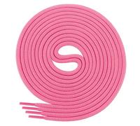 DI FICCHIANO Cordones redondos para calzado de negocios y de cuero, cordones versátiles, 3 mm de diámetro, longitud 60 - 130 cm, 25 colores, de poliéster, Unisex, rosa, 110 cm