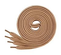 Di Ficchiano Zapatilla plana para zapatillas y zapatillas deportivas muy resistente aprox. 12,0 mm de ancho, 70 cm - 220 cm de longitud, poliéster I fabricado en Europa, Unisex, marrón claro,