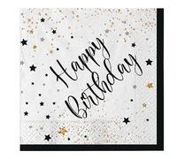 Di&Gi Servilletas de papel de 33 x 33 cm Happy Birthday - Paquete de 20 unidades