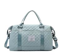 di Gym - Bolsa de viaje para mujer, bolsa de yoga de gran capacidad | Bolsa de gimnasio deportiva mojada en seco, bolsa de gimnasio con bolsa húmeda separada y bolsa de aseo para y, Cyan Blue