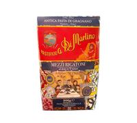 Di Martino Mezzi Rigatoni, Pasta de Gragnano al Bronzo, Diseño Dolce & Gabbana, Importado de Italia, Pack de 4 x 500g
