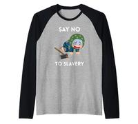 Di no a la esclavitud Camiseta Manga Raglan