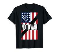 Di no a la Guerra Paz sobre la Guerra, Bandera patriótica de Estados Unidos Anti Tyrany Camiseta gráfica económica
