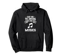 Di no a las drogas Di sí a la música Sudadera con Capucha