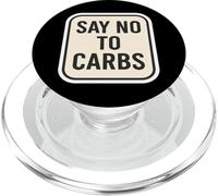 Di no a los carbohidratos Keto Carnivore Ketogenic Low Carb Diet Fan PopSockets PopGrip para MagSafe