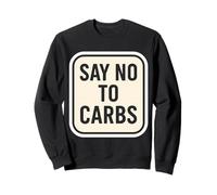 Di no a los carbohidratos Keto Carnivore Ketogenic Low Carb Diet Fan Sudadera