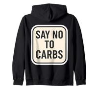 Di no a los carbohidratos Keto Carnivore Ketogenic Low Carb Diet Fan Sudadera con Capucha
