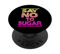 Di no al azúcar - Estilo de Vida Saludable PopSockets PopGrip Adhesivo