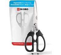 DI ORO® - Tijeras de cocina de acero inoxidable - Tijeras de cocina pesadas - Excelente para aves, carne, hierbas y más - Aptas para lavavajillas (Tiejaras multiusos)