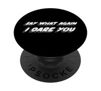Di qué Otra Vez te Reto | Ficción de Cine de 1990 PopSockets PopGrip Adhesivo
