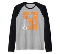 Di Que Sí En Mi Hipnosis Humor Psicológico Camiseta Manga Raglan