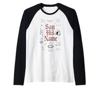 Di su Nombre Christian Faith Jesús Biblia Cita gótica Camiseta Manga Raglan