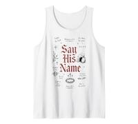 Di su Nombre Christian Faith Jesús Biblia Cita gótica Camiseta sin Mangas
