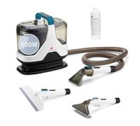 Di4 Aspiroclean 600W Aspirador de Tapicerías, Líquidos y Sólidos, Cepillo Multifunción, Accesorio Limpiacristales, Apto para Suciedad Mascotas, Alfombras, Sofás, Coche y Cristales, Incluye Detergente