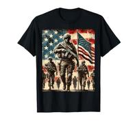 Día conmemorativo del héroe de marcha del soldado militar patriótico valiente Camiseta