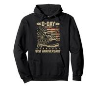 Día D 1944 Omaha Beach D-Day Normandy 81 Aniversario Sudadera con Capucha