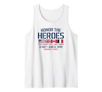 Día D 6 de Junio de 1944 Honra a los héroes Estados Unidos Reino Unido Canadá Francia Camiseta sin Mangas