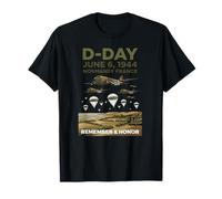 Día D 6 de Junio de 1944 Los paracaidistas de Normandía recuerdan y honran Camiseta