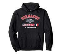 Día D 6 de junio de 1944 Normandía Francia Nunca olvides en francés Sudadera con Capucha