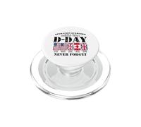 Día D 6 de Junio de 1944 Normandía Francia Nunca Olvides la Angustia PopSockets PopGrip para MagSafe